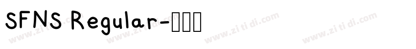 SFNS Regular字体转换